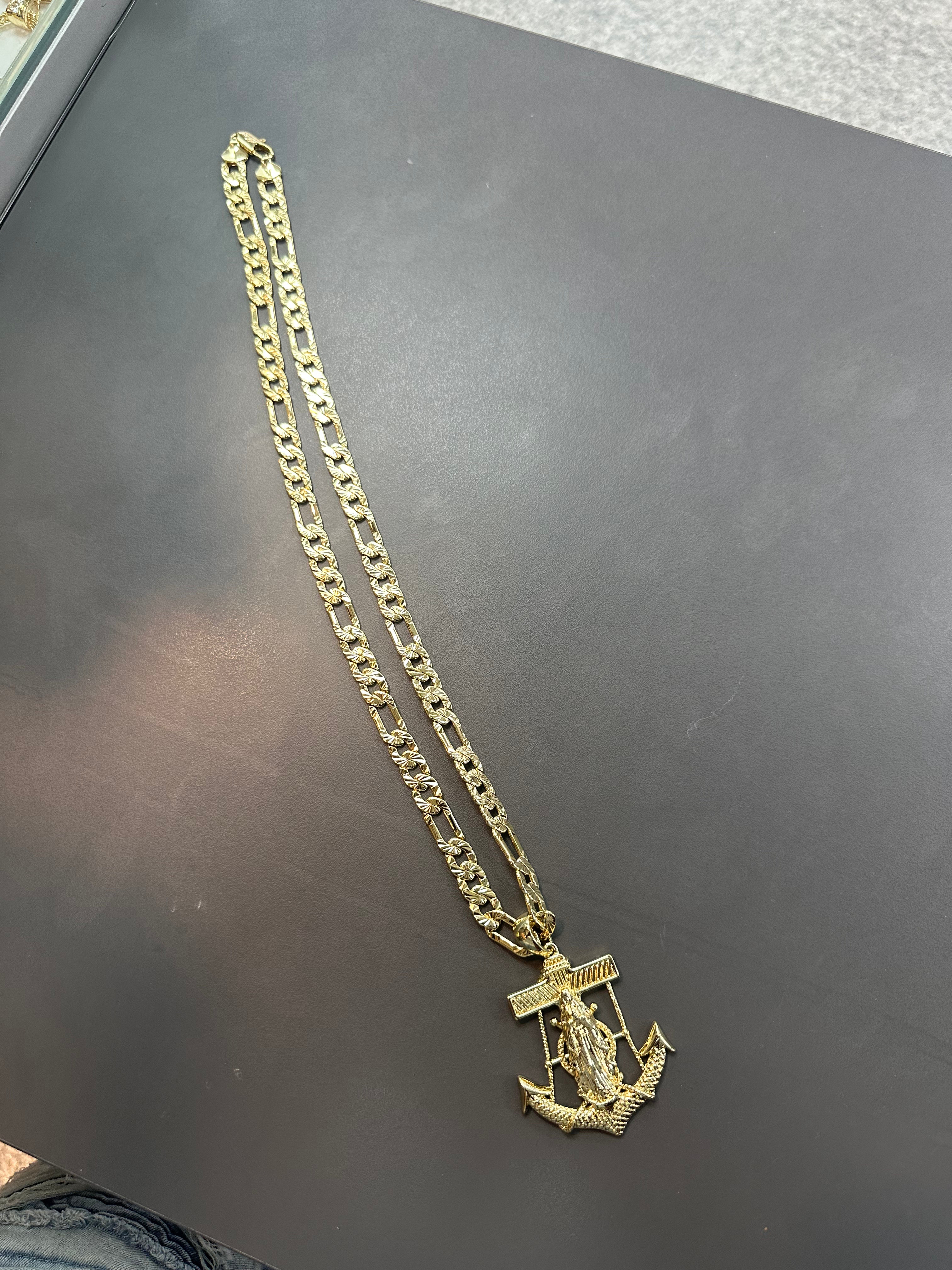 Gold plated chain 22”